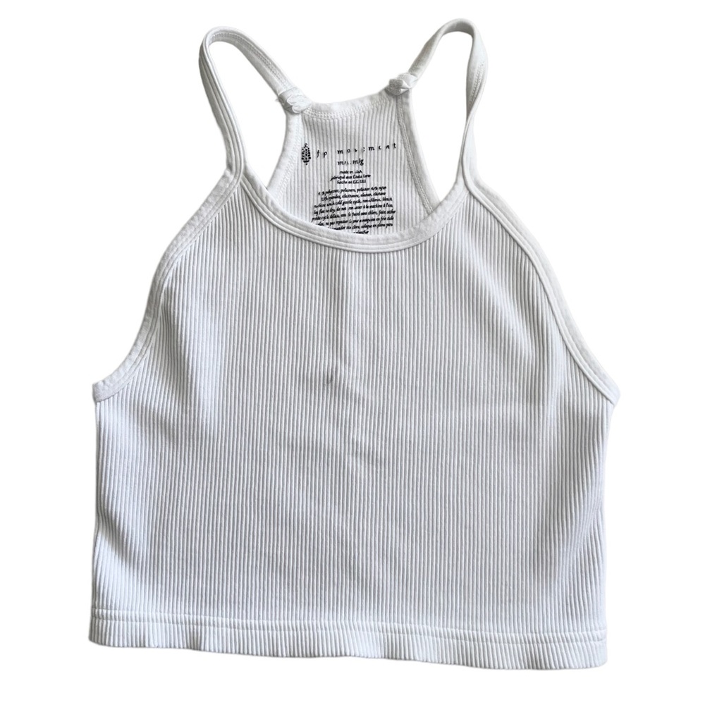 •SOLD• Free People Happiness Runs Crop Tank Top Bundle Black Pink White Size M/L - Picture 5 of 9